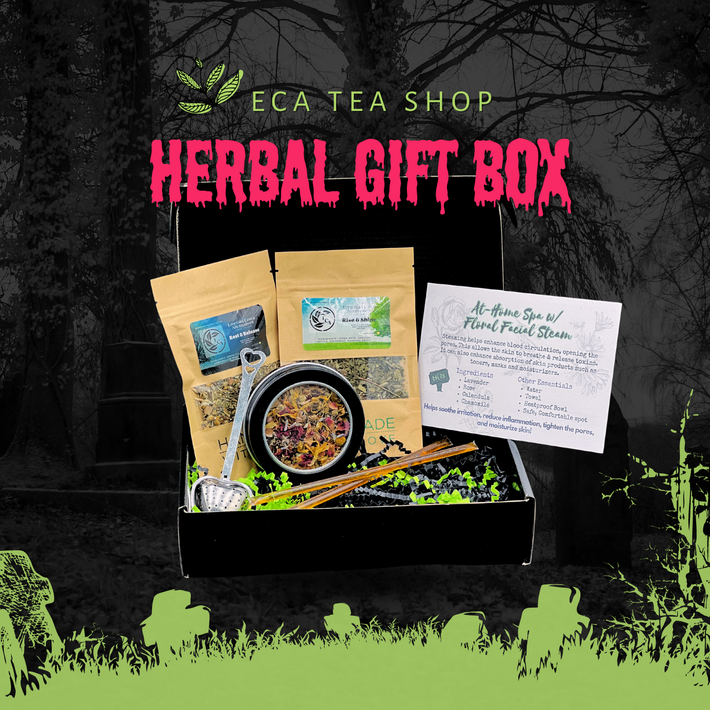 Herbal Tea Gift Box *BONUS - Floral Facial*