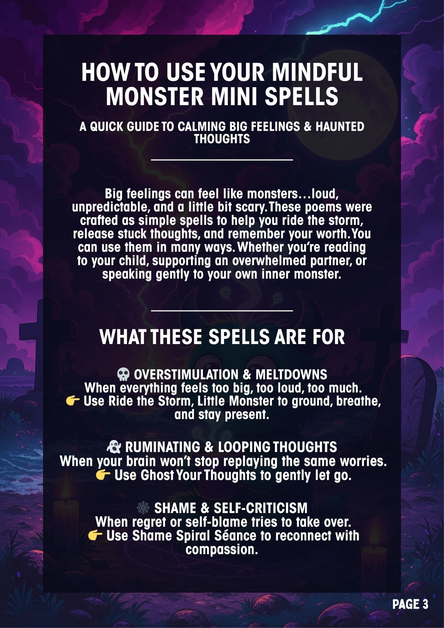 Mindful Monster Mini Spellbook: Printable Rituals for Big Feelings and Haunted Brains