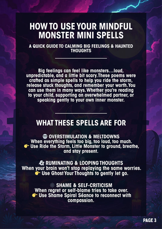 Mindful Monster Mini Spellbook: Printable Rituals for Big Feelings and Haunted Brains