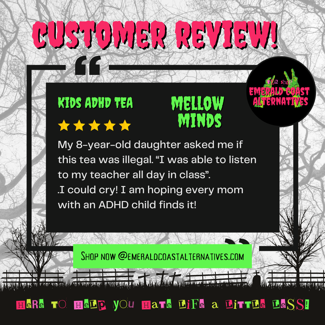 Kids ADHD Daytime Focus Tea Blend - ECA TEA SHOP - 5-Star Review