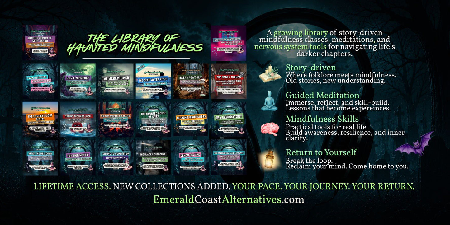 The Haunted Archives | Lifetime Mindfulness Meditation Library & Story Courses