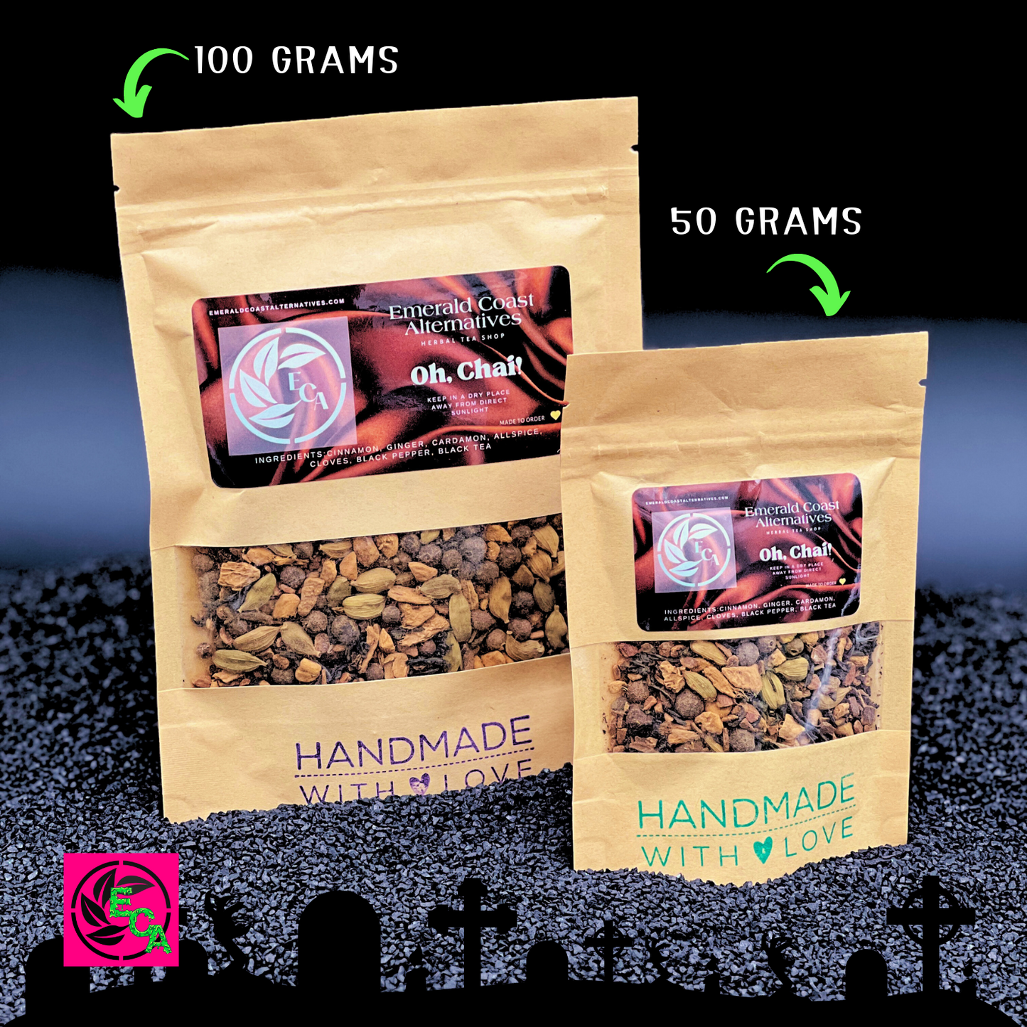 Oh Chai Herbal Tea, Spiced Chai Homemade, Chai Concentrate, Emerald Coast Alternatives