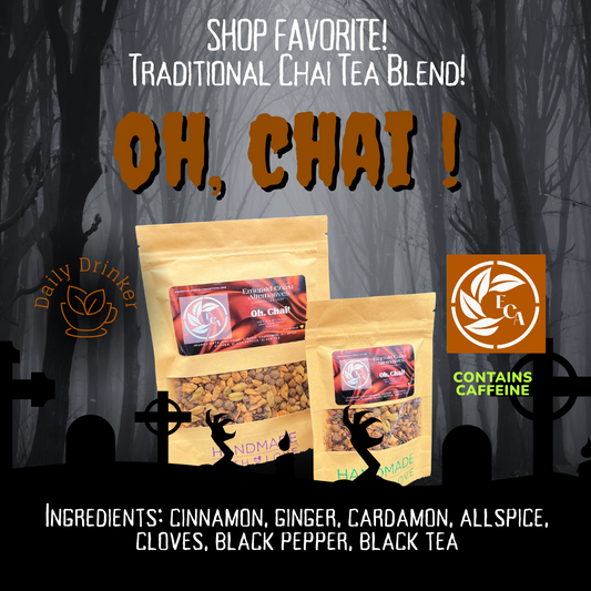 Oh Chai Herbal Tea, Spiced Chai Homemade, Chai Concentrate, Emerald Coast Alternatives