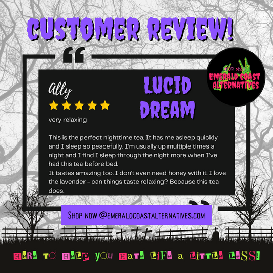 Lucid Dream Tea, Relaxation Tea, Calming Tea, Meditation Tea, Anxiety Relief, Valerian Root, Lavender Tea, Mugwort, Emerald Coast Alternatives