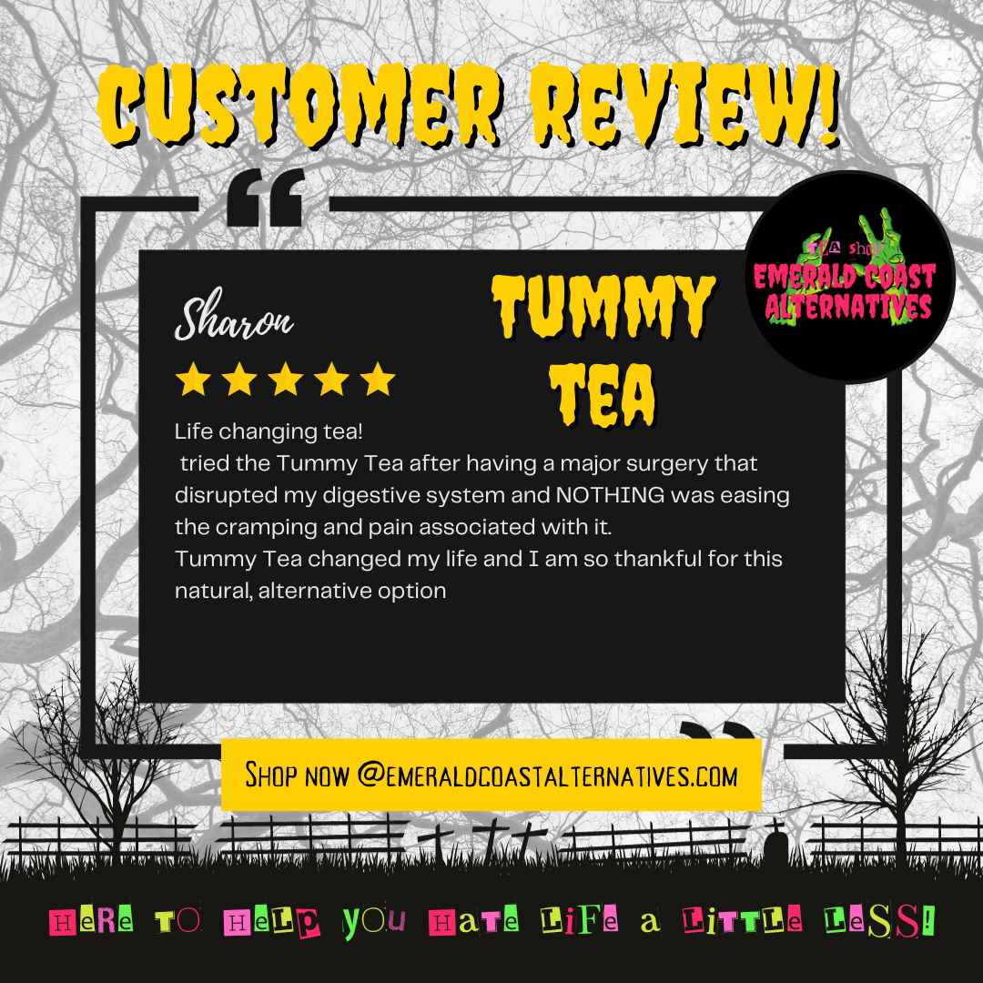 Tummy Tea, Belly balancing tea, Belly ache tea, nausea tea, constipation tea, IBS Relief Tea, Digestive Distress Tea, Adhd Tea, Gut Health Tea, Dandelion Tea, UTI Relief Tea, Emerald Coast Alternatives