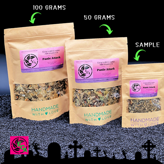 Panic Attack Herbal Tea, Calming Tea, Anxiety Relief Tea, Sleep Tea, Nervous System Tea, Hops Tea, Bitters Tea, Ashwaganda, Emerald Coast Alternatives