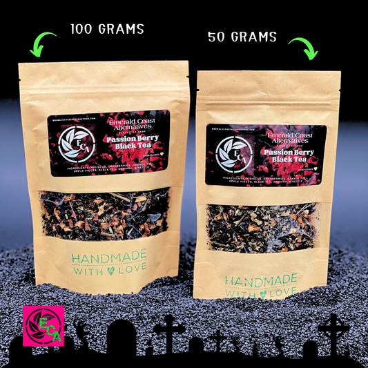 Passion Berry Black Tea, Fruity Tea, Calming Tea, Focus Tea, Adhd Tea, Low Iron Tea, Caffeinated Tea, Damiana Tea, Mental Boost Tea, Emerald Coast Alternatives