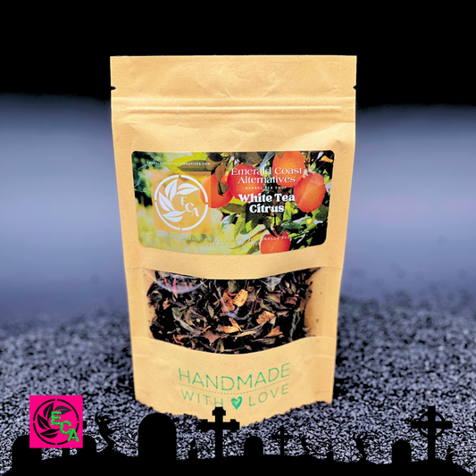 White Tea Herbal Tea, Calming Tea, Detox Tea, Mood Boosting Tea, Safflower Tea, Emerald Coast Alternatives