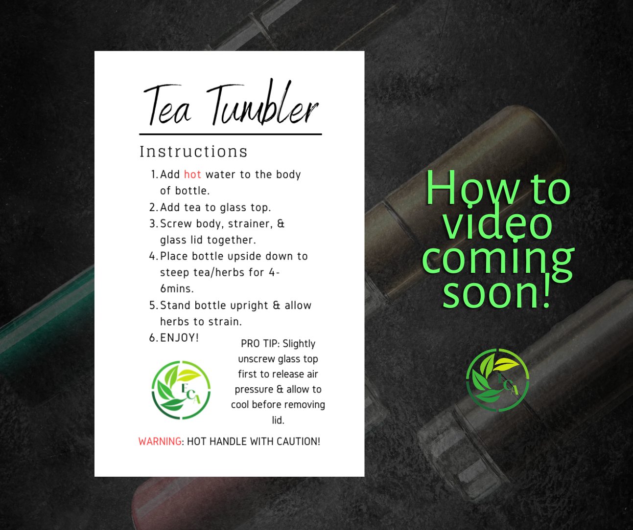 Tea Tumbler - WILL NOT RESTOCK *Limited EDITION*