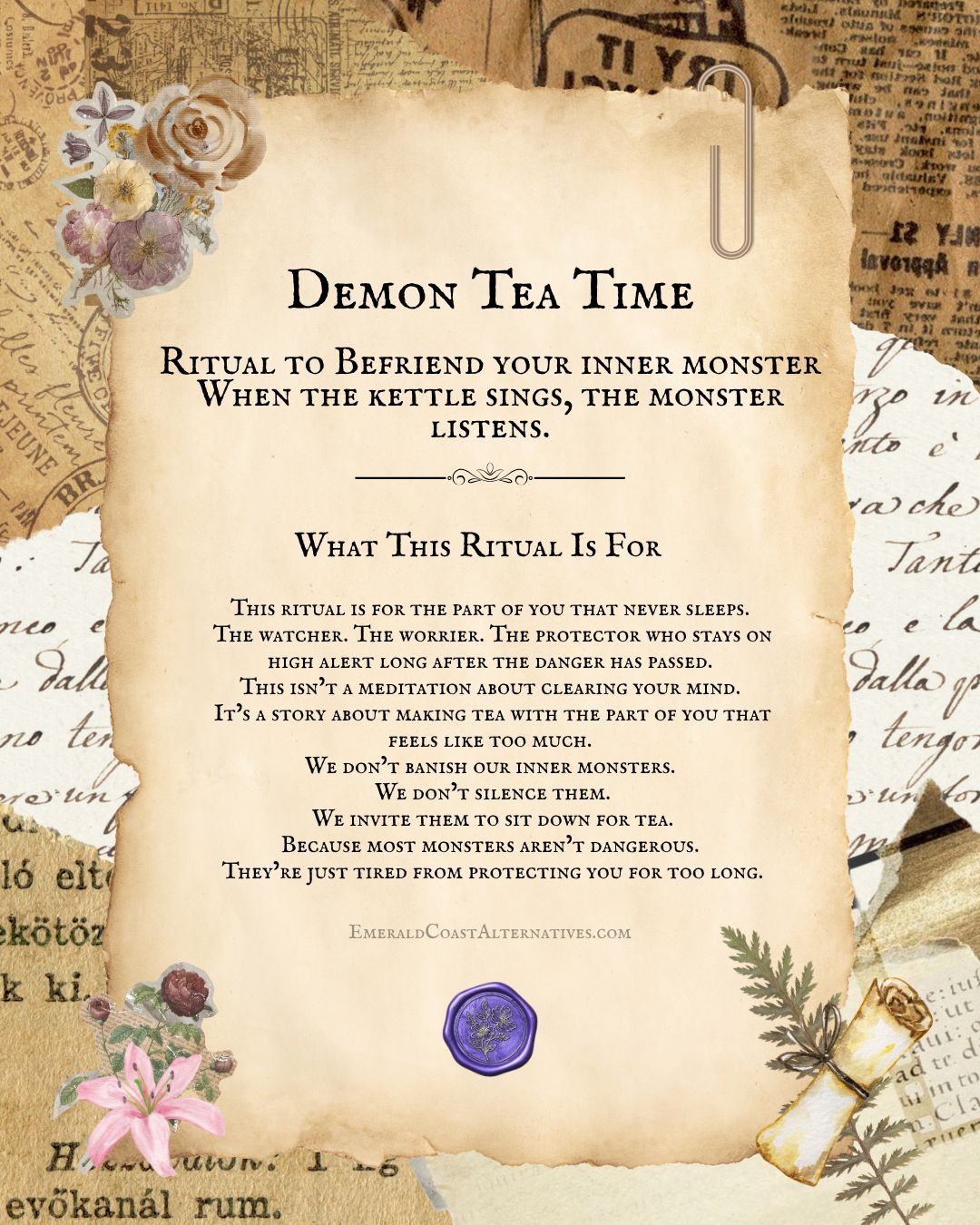 Demon Tea Time: Befriend your Inner Monster for Anxious & Overstimulated Minds