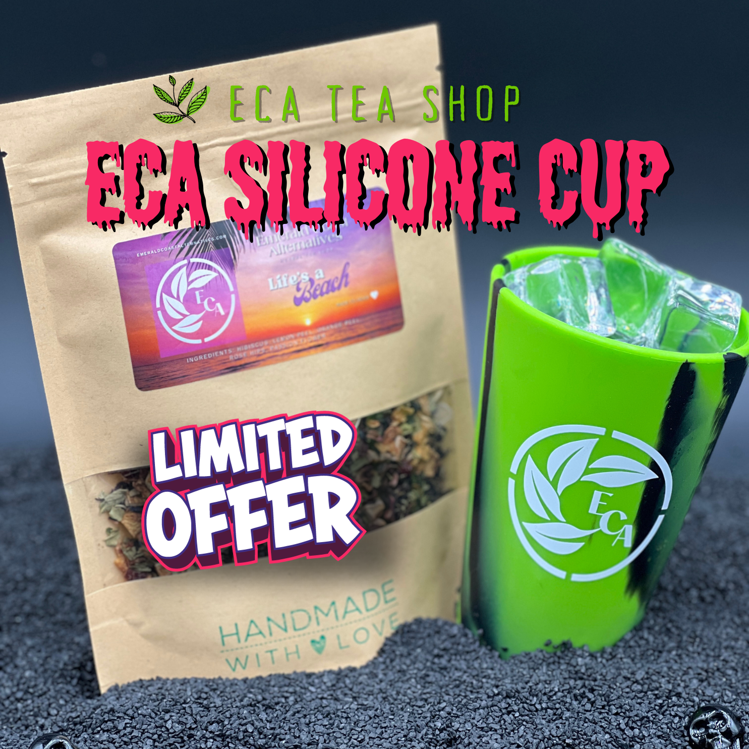 ECA Silicone Cups Featured Tea Accessory for Aug's 2023 Plant