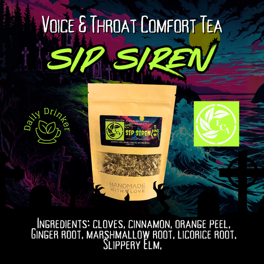 SIP SIREN Voice & Throat Comfort Tea | Caffeine-Free Herbal Tea