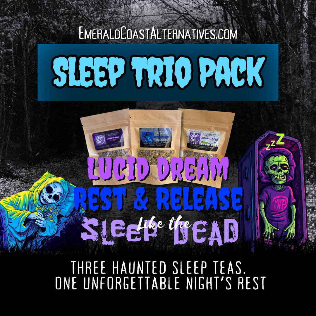 Sleep Trio Pack Best Herbal Teas for Deep Sleep, Restless Nights & Stress Relief
