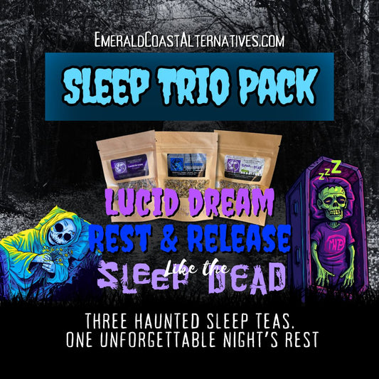Sleep Trio Pack Best Herbal Teas for Deep Sleep, Restless Nights & Stress Relief