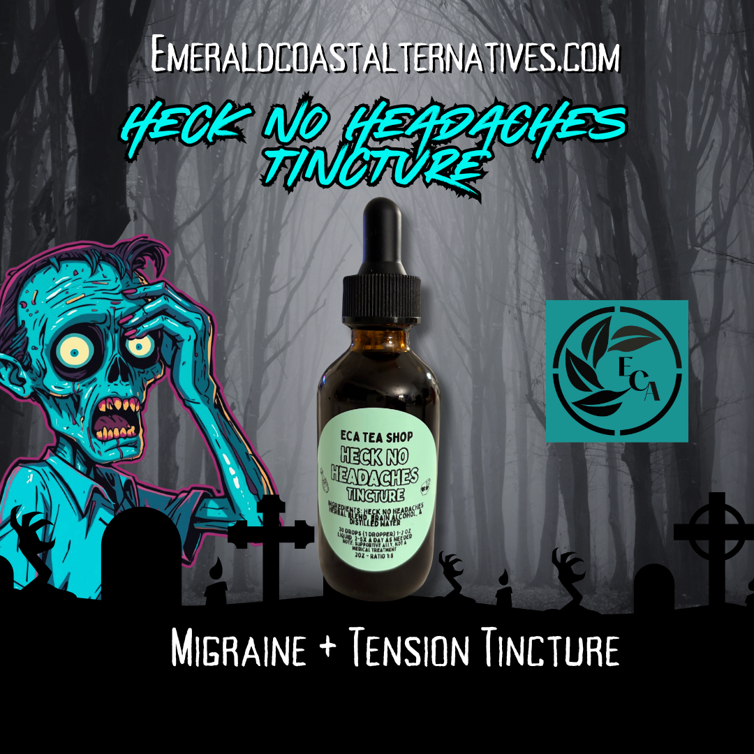 Heck No, Headaches! Migraine + Tension Tincture (Pre-order)
