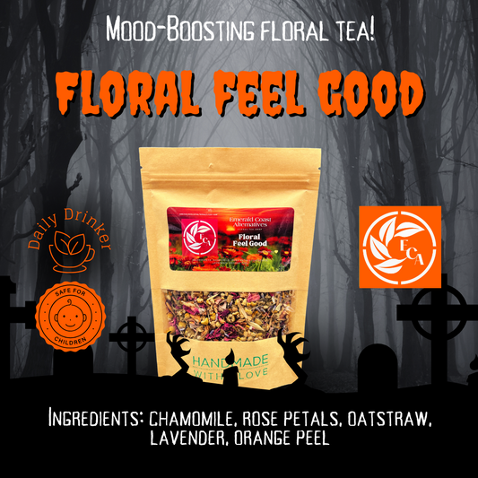 Floral Feel Good Tea, Mood Boosting Tea, Anxiety Tea, Feel Good Tea, Floral Tea, Calming Tea, Digestion Tea, Rose Tea, Lavender Tea, Relaxation Tea Emerald Coast Alternatives