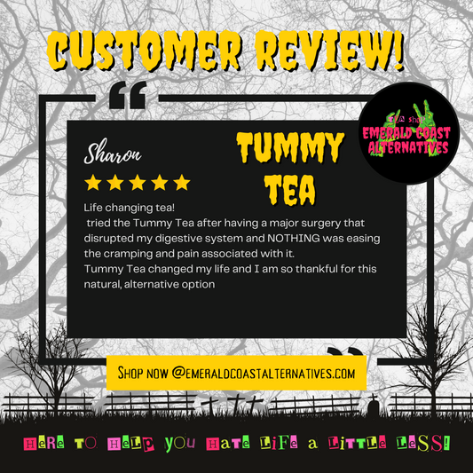 Tummy Tea, Belly balancing tea, Belly ache tea, nausea tea, constipation tea, IBS Relief Tea, Digestive Distress Tea, Adhd Tea, Gut Health Tea, Dandelion Tea, UTI Relief Tea, Emerald Coast Alternatives