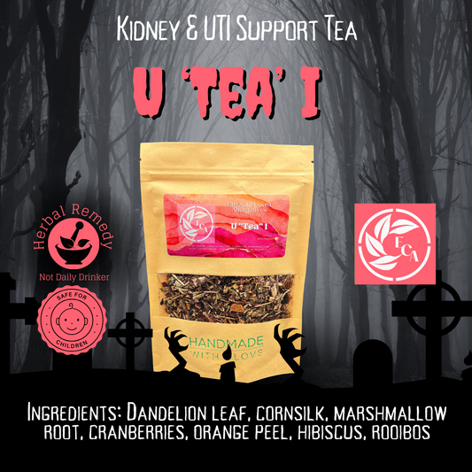UTI Tea, UTeaI herbal Tea, uti relief tea, herbal teas for utis, teas for bladder infections, pain relief tea, kid safe tea, pregnancy safe uti tea, emerald coast alternatives